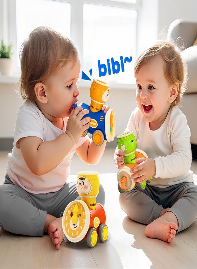 آي بلاي، آي ليرن مجموعة ألعاب سيارات iPlay و iLearn Press to Go للأطفال الصغار من عمر 1-3 سنوات، سيارات سباق احتكاكية للأطفال، مجموعة سيارات لعب للأطفال الرضع، هدايا عيد الميلاد الأول للأطفال من عمر 6-9-12-18 شهرًا، للأطفال من عمر سنة واحدة (أولاد وبنات) - Image 4